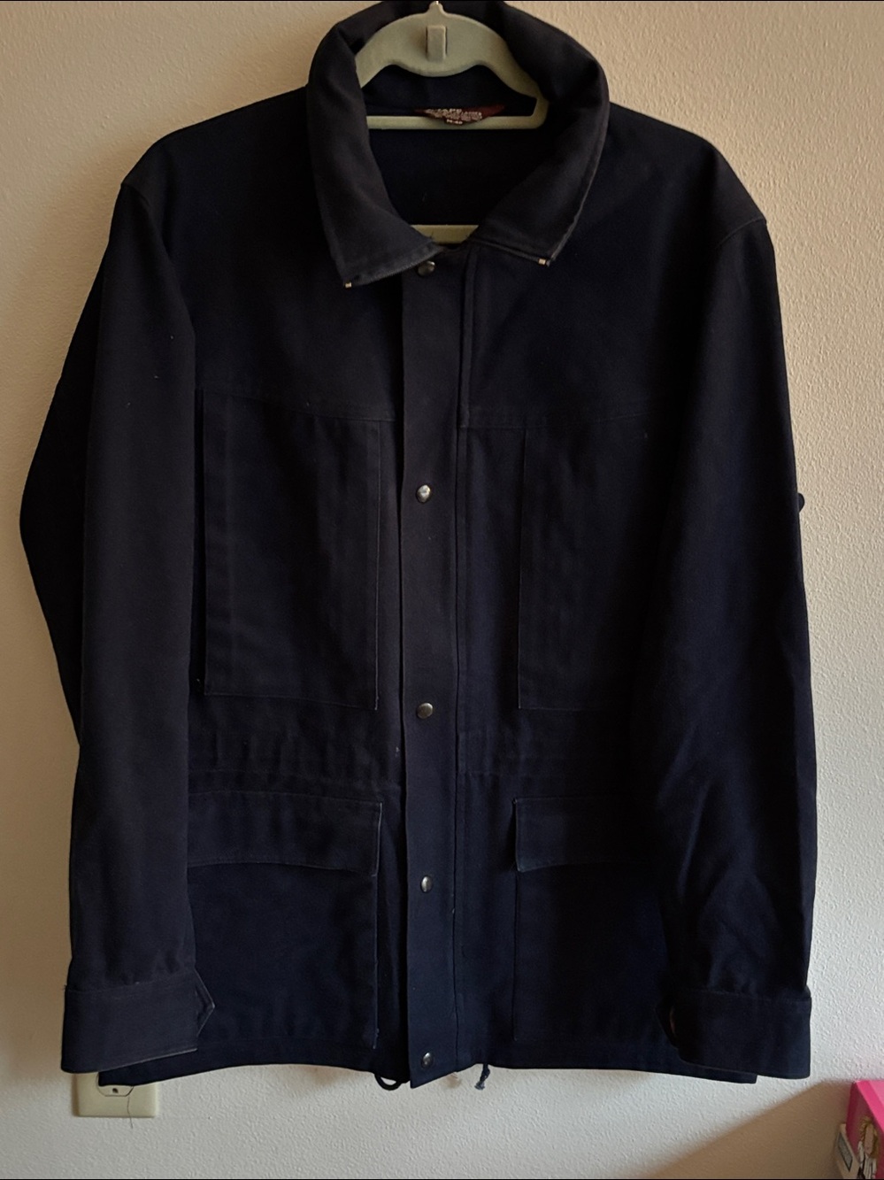Classic Chaps Ralph Lauren M40 Men Navy Blue Utility Barn Chore  Field Jacket
